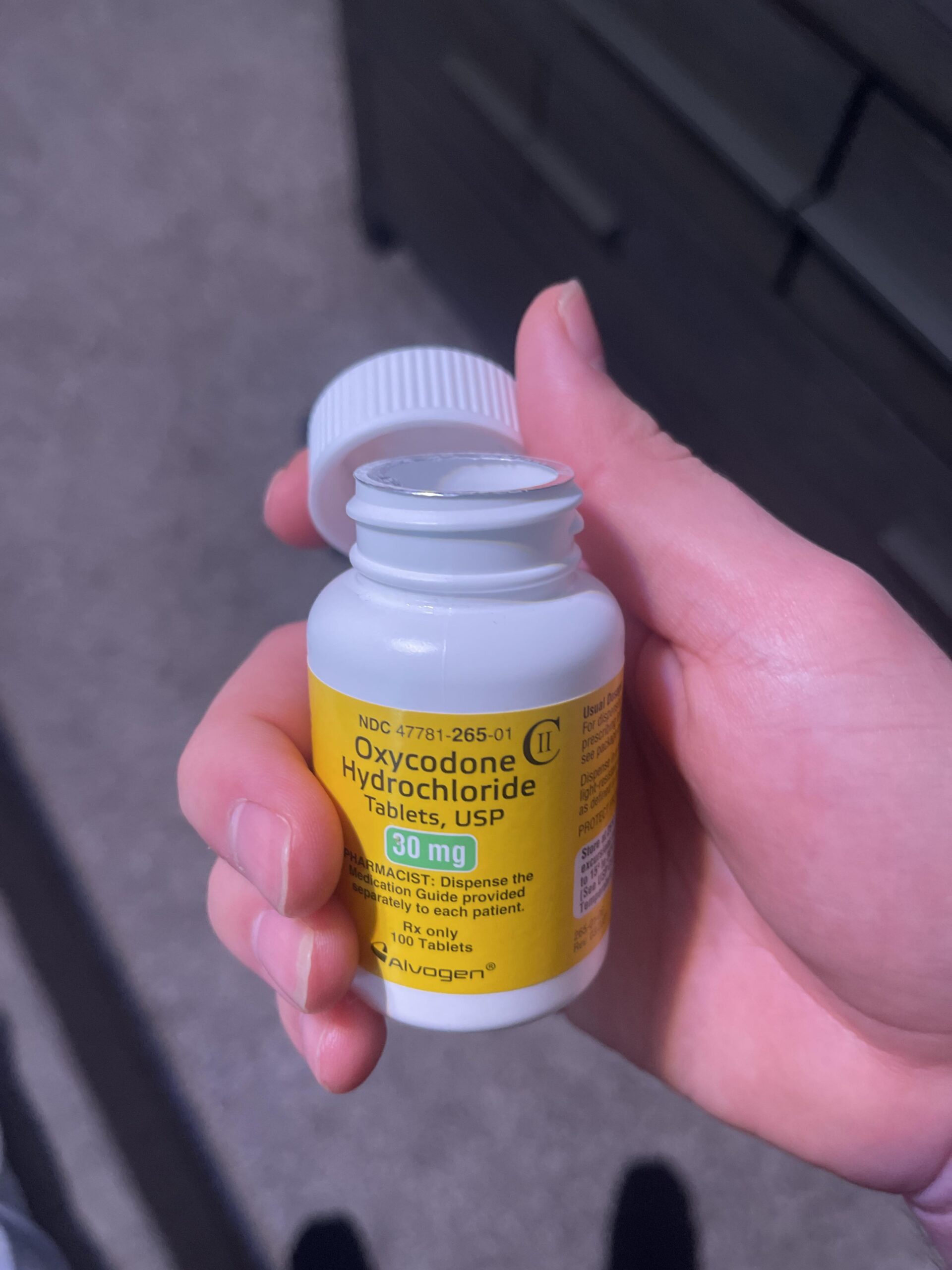 Oxycodone Hydrochloride Alvogen 30mg
